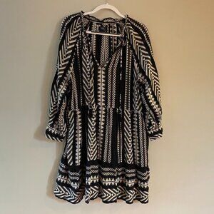 Maeve Dominique Black & White Tunic Dress